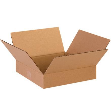 13 x 13 x 3" Flat Corrugated Boxes