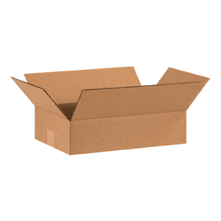 15 x 10 x 4" Flat Corrugated Boxes