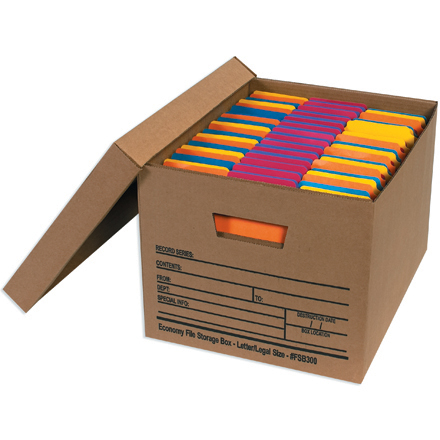 Economy File Storage Boxes with Lids