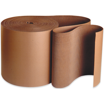 3" x 250' - A Flute Kraft Singleface Corrugated Roll