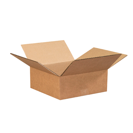 8 x 8 x 2" Flat Corrugated Boxes