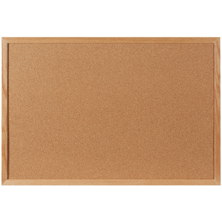4 x 3' Cork Board with Oak Frame
