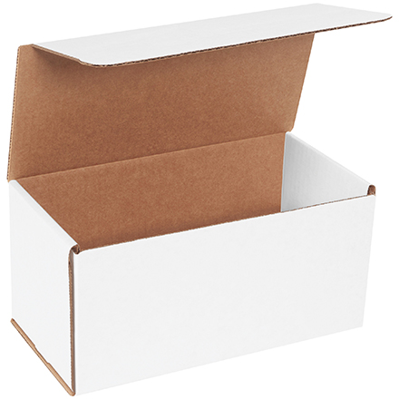 10 x 5 x 5" White Corrugated Mailers