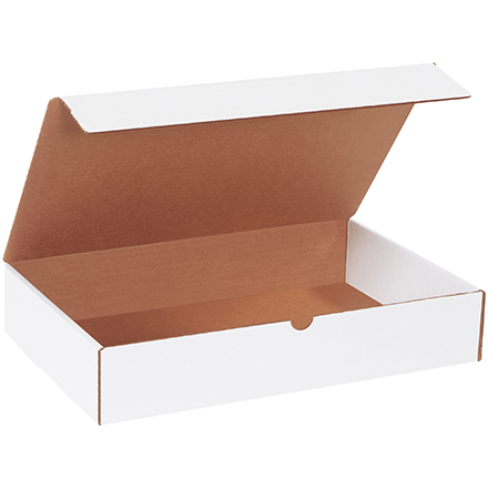 16 x 10 x 3" White Literature Mailers